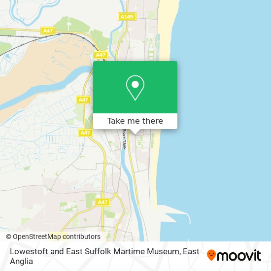 Lowestoft and East Suffolk Martime Museum map