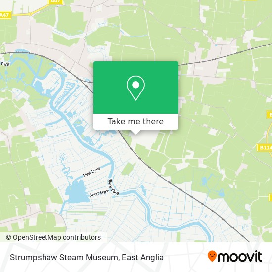 Strumpshaw Steam Museum map