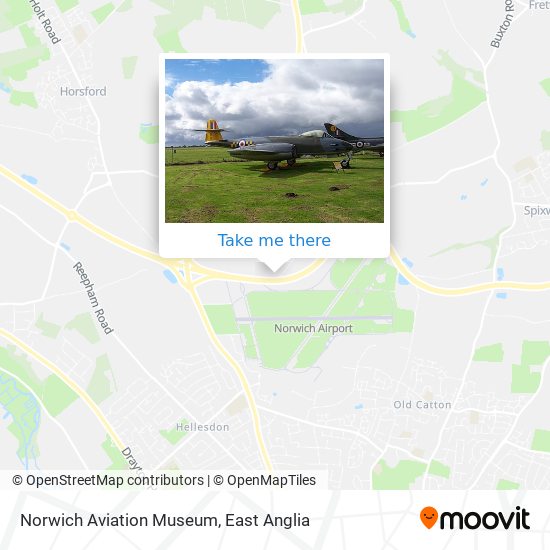 Norwich Aviation Museum map