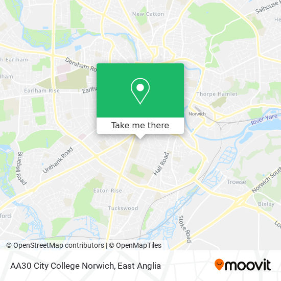 AA30 City College Norwich map