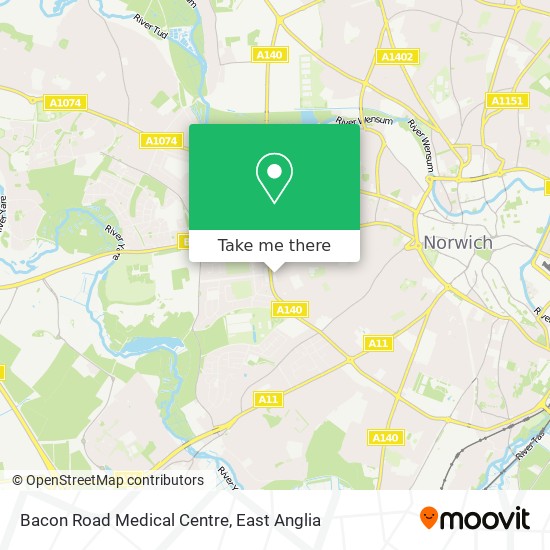 Bacon Road Medical Centre map