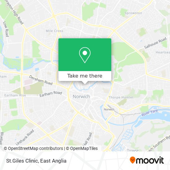St.Giles Clinic map