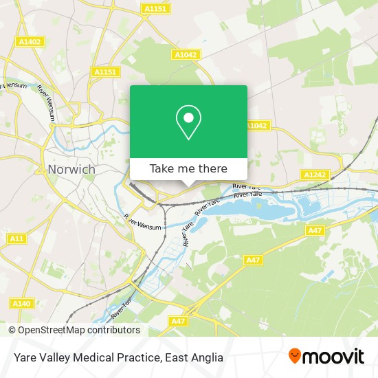 Yare Valley Medical Practice map