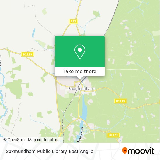Saxmundham Public Library map