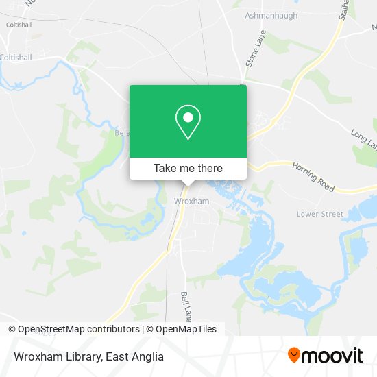 Wroxham Library map