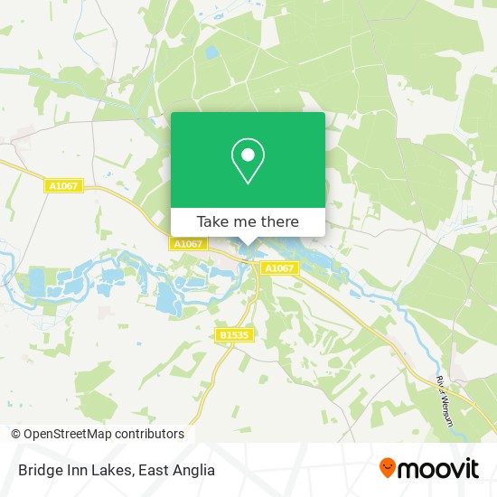 Bridge Inn Lakes map