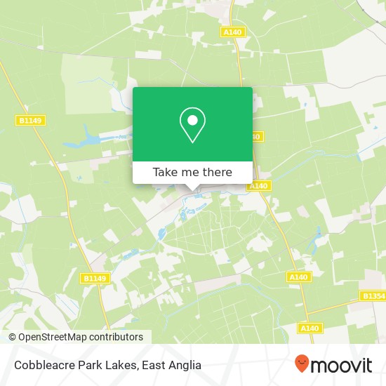 Cobbleacre Park Lakes map