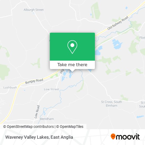 Waveney Valley Lakes map
