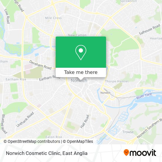 Norwich Cosmetic Clinic map