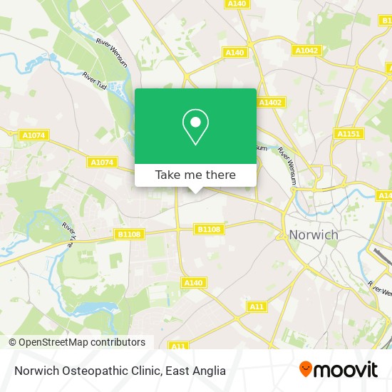 Norwich Osteopathic Clinic map