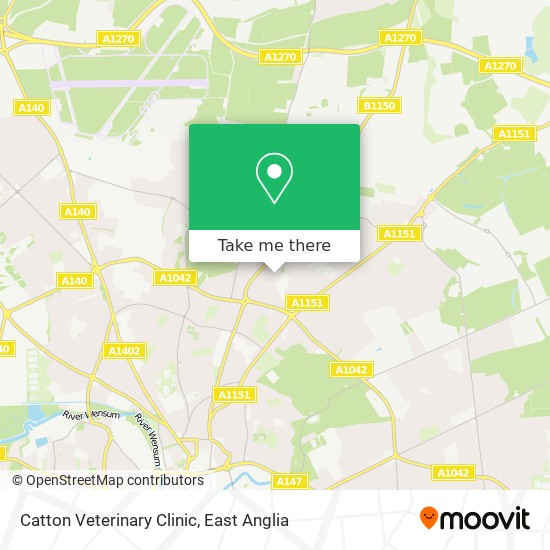 Catton Veterinary Clinic map