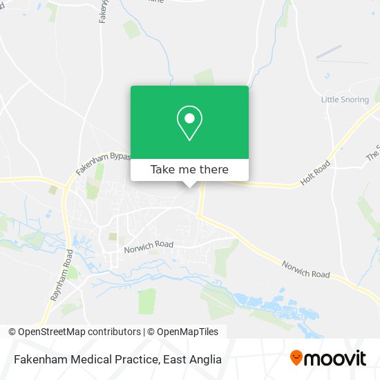 Fakenham Medical Practice map