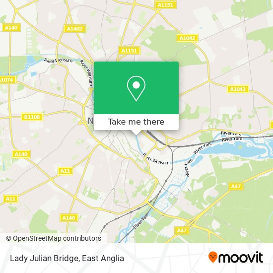Lady Julian Bridge map