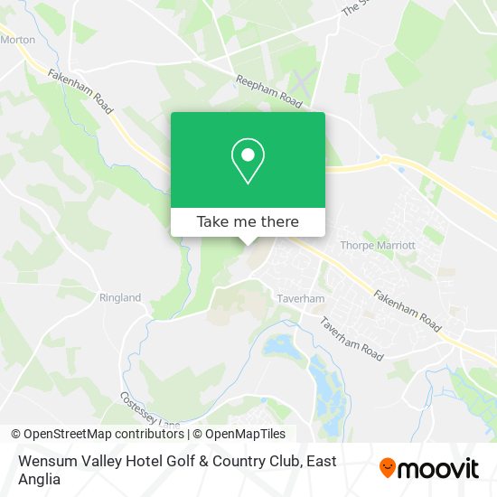 Wensum Valley Hotel Golf & Country Club map