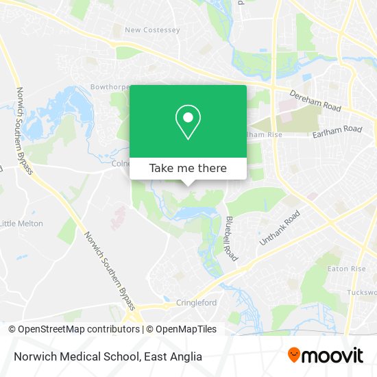 Norwich Medical School map