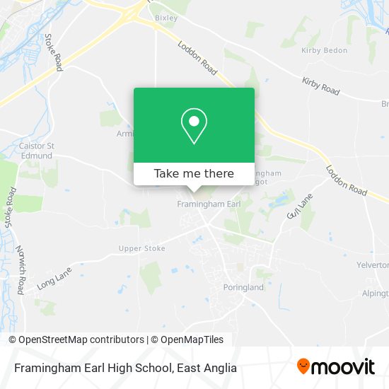 Framingham Earl High School map