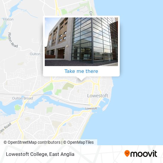Lowestoft College map