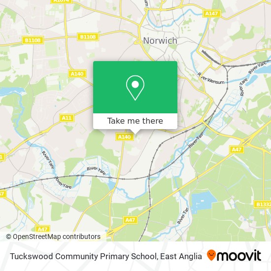 Tuckswood  Community Primary School map