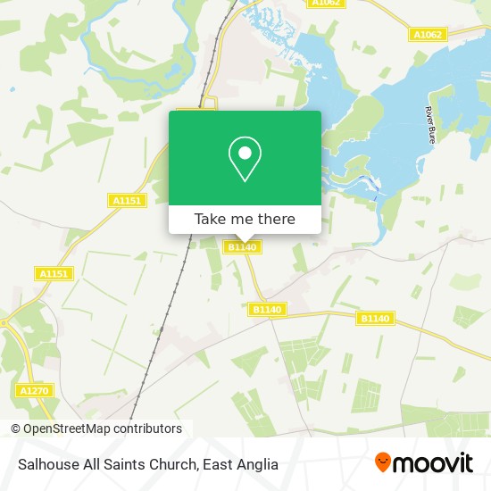 Salhouse All Saints Church map