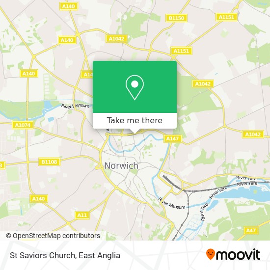 St Saviors Church map