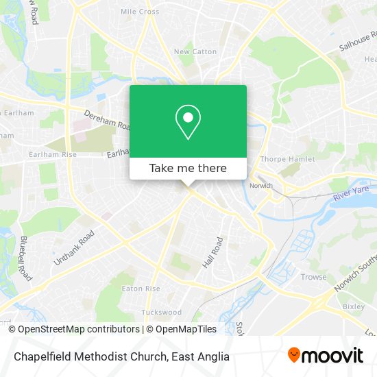 Chapelfield Methodist Church map