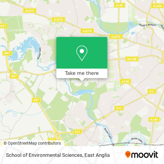 School of Environmental Sciences map