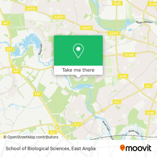 School of Biological Sciences map