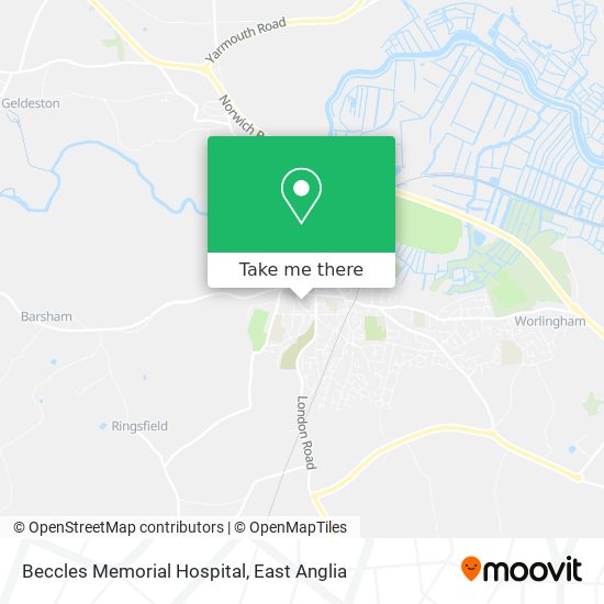 Beccles Memorial Hospital map