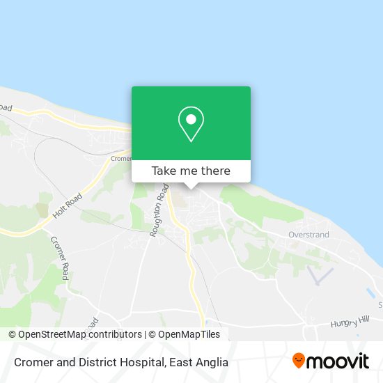 Cromer and District Hospital map
