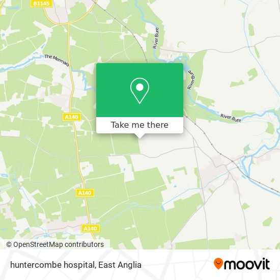 huntercombe hospital map