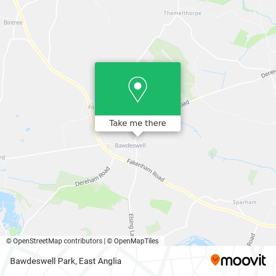 Bawdeswell Park map