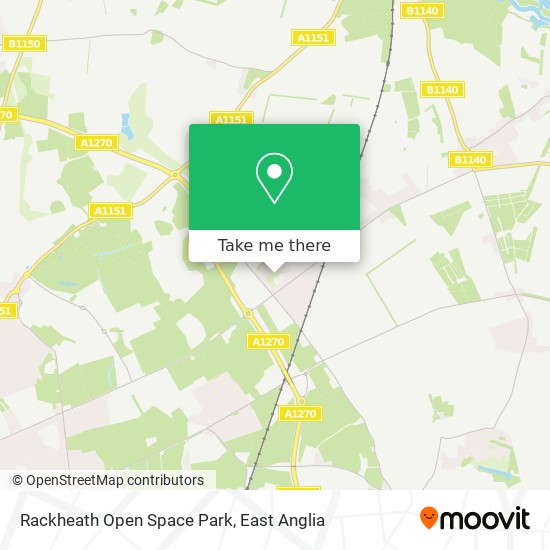 Rackheath Open Space Park map