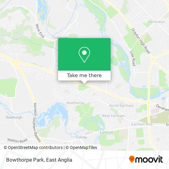 Bowthorpe Park map