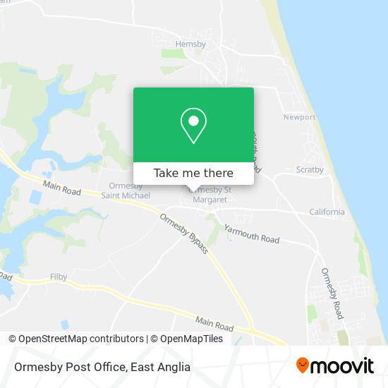 Ormesby Post Office map