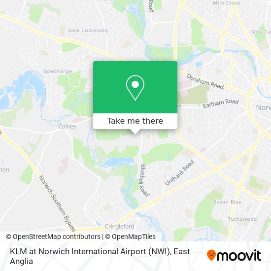 KLM at Norwich International Airport (NWI) map