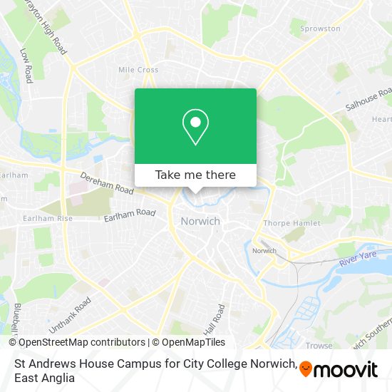 St Andrews House Campus for City College Norwich map