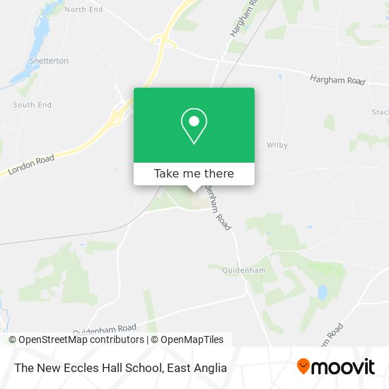 The New Eccles Hall School map