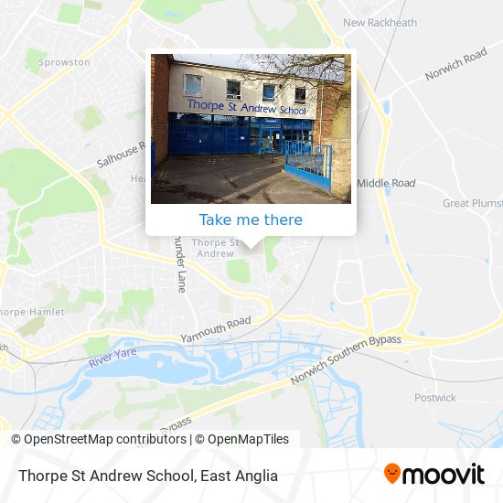 Thorpe St Andrew School map