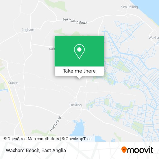 Waxham Beach map