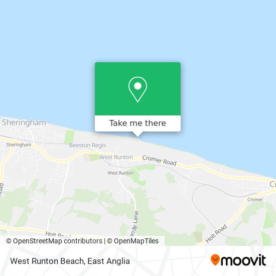 West Runton Beach map