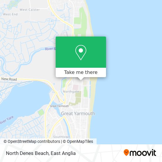 North Denes Beach map