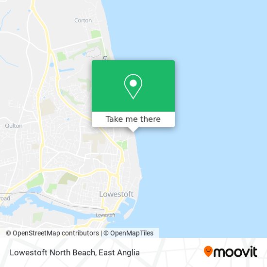 Lowestoft North Beach map