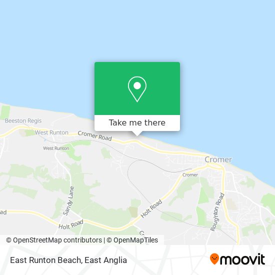 East Runton Beach map