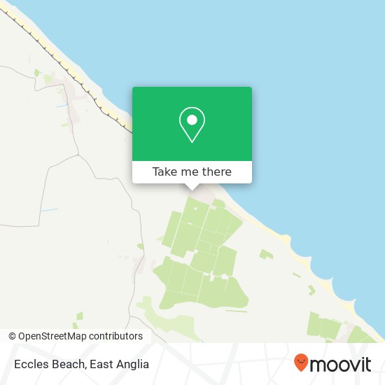 Eccles Beach map