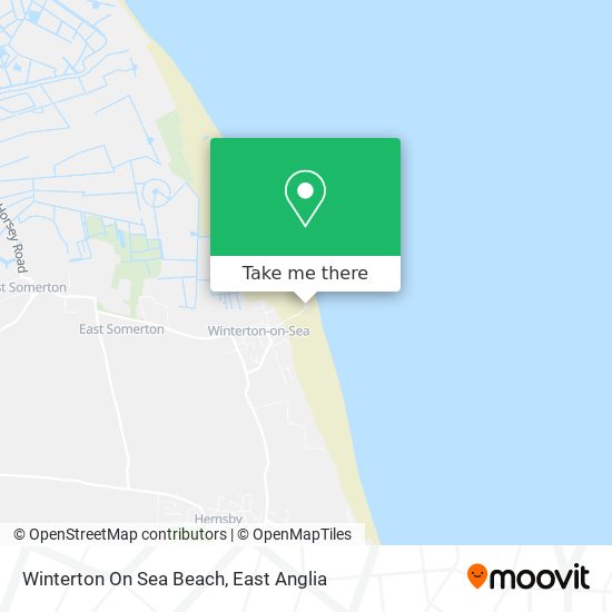 Winterton On Sea Beach map
