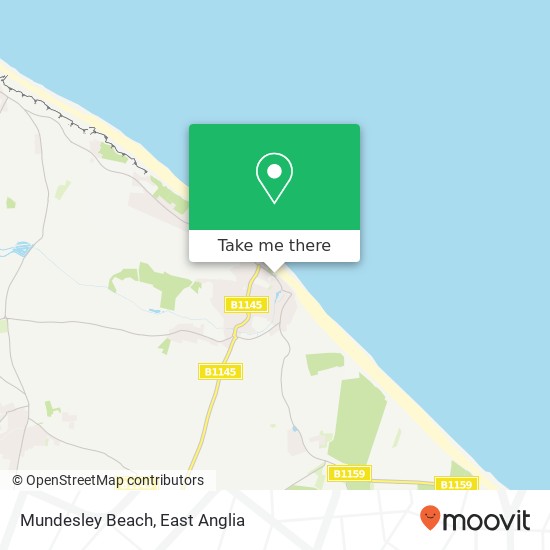 Mundesley Beach map