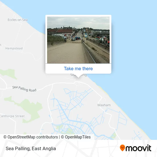 Sea Palling Norfolk Map How To Get To Sea Palling In North Norfolk By Bus Or Train?