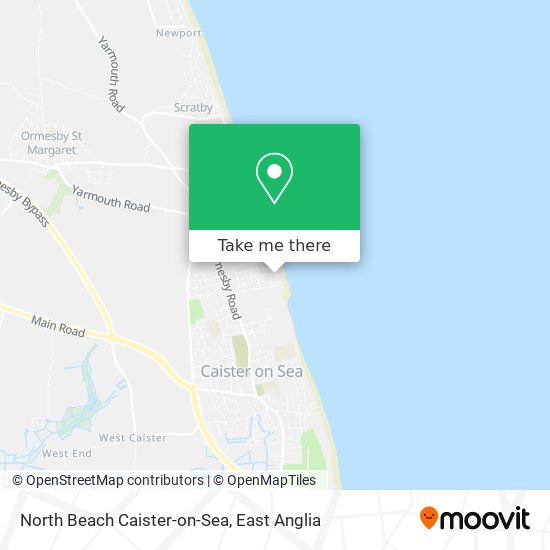 North Beach Caister-on-Sea map
