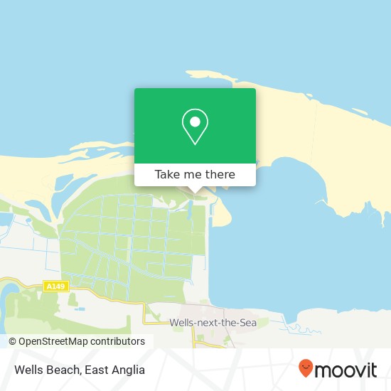 Wells Beach map