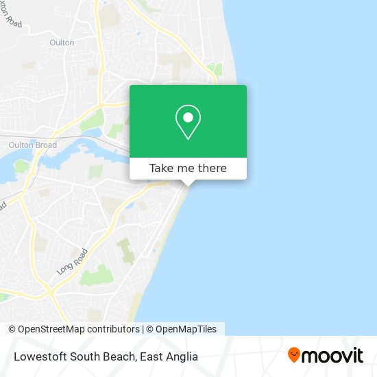 Lowestoft South Beach map